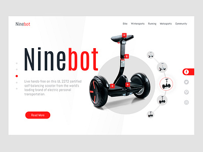 E-lotronic Scooter creative design design layout design web design