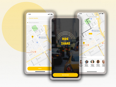 RideShare app design design figma product design ui user flow ux web design