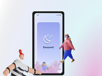 Sleepwell app design figma product design ui user flow ux web design