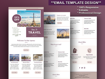 Travel Agency Email Template Design