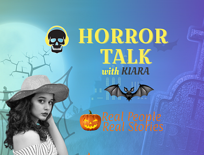Horror Podcast Cover banner design cover design design graphic design illustration logo podcast4 website