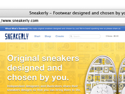 Sneakerly Home Page - Teaser