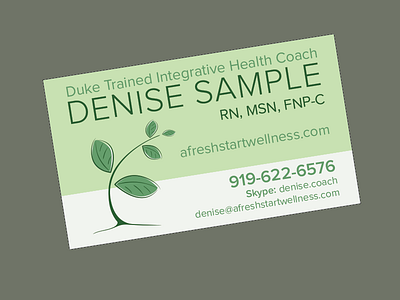 Business card business card health illustration plant