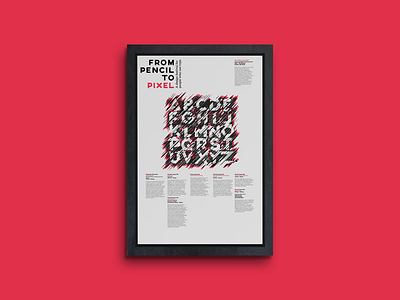 From Pencil To Pixel branding design illustration poster typography