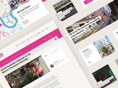 Website for one of London's Business Improvement Districts