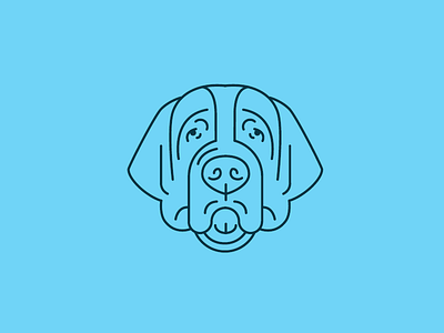 Bernie :-) dog illustration vector
