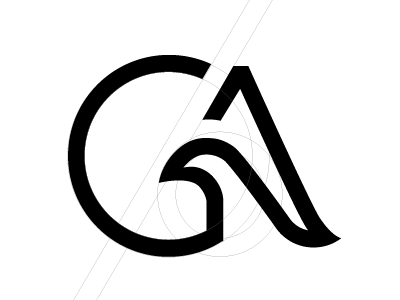 G&A Insurance blue branding corporate insurance logo monogram