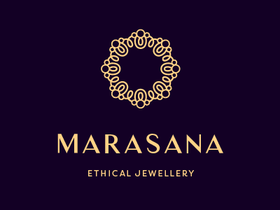 Ethical Jewellery Logo jewellery logo mandala typography vector