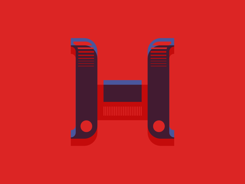 Typehue H vintage e design challenge duotone letter type typography challenge typehue