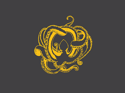 Typehue O - Octopus 36daysoftype challenge illustration image octopus progress sketch traced typehue typography yellow