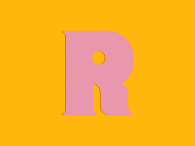 Typehue #R 36daysoftype handlettering pink r script type typedesign typehue typography yellow