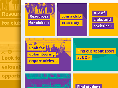 Students' Union UCL Website agency colours design pattern patterns students tiles ui web webdesign website