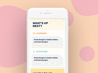 Dots – Parenting Platform from Action for Children design dots filters mobile responsive tiles ui