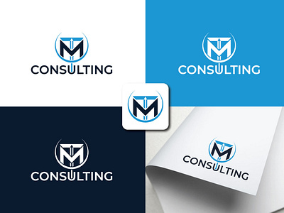 TM CONSULTING LOGO 3d logo abstract logo branding creative logo graphic design logo minimalist logo modern logo unique log