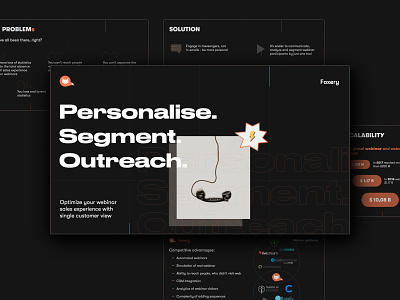 Foxery Presentation business graphic infographic keynote design minimalism presentation design presentation template service typography design