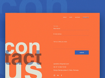 Daily UI #28 bauhaus colors contact daily interface sketch ui us ux web