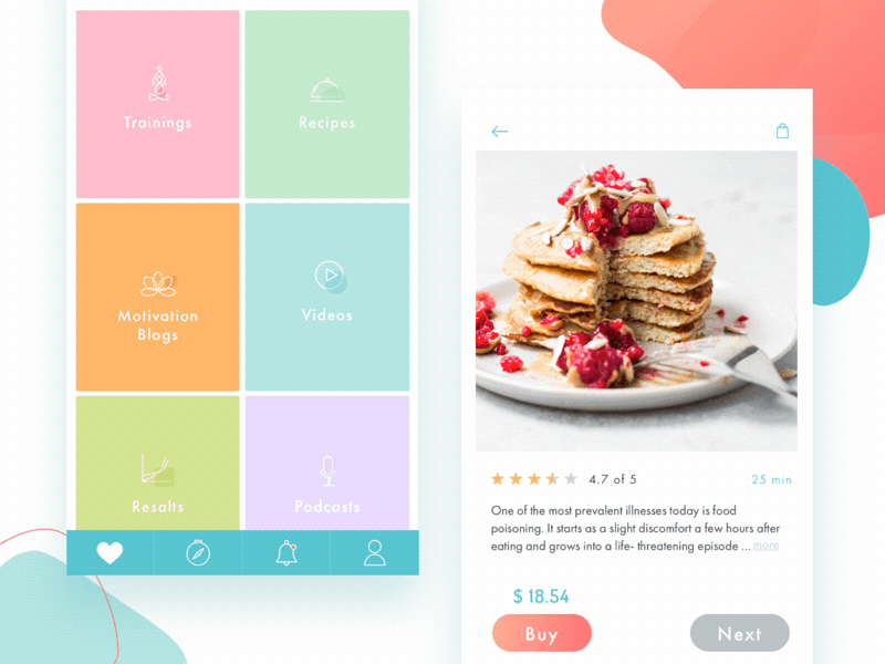 UI healthy app