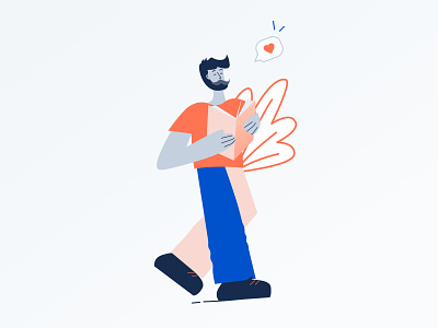 Beard guy 🧔 beard design flat graphic guy illustration shapes shot sketch trend ui vector web