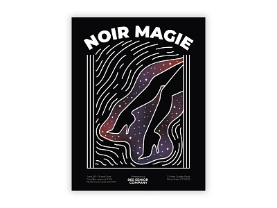 Noir Magie 2 of 3 design drawing flyer gradient graphic design illustration legs vector