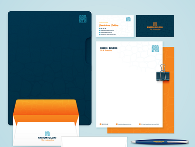 Kingdom Building Accounting Services stationary branding design graphic design graphic designer stationery