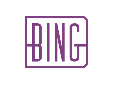 B2B Branding (Bing) b2b bing brand branding container logo purple type