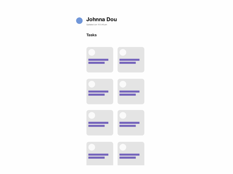 Card Wireframe Smooth Transition