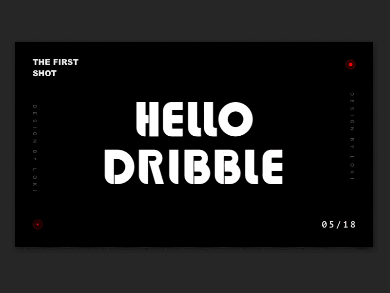 Hello Dribbble! animation debut dribbble first hello isometric pink purple shot steps