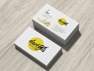 Business Card Design for Darchfits branding business card graphic design graphic designer stationery