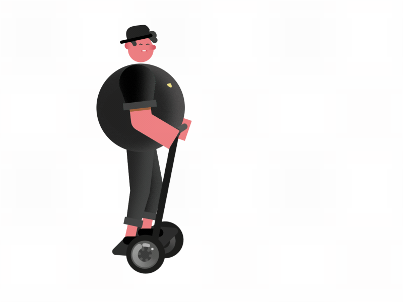 Sick Segway innershadow rubberhose segway