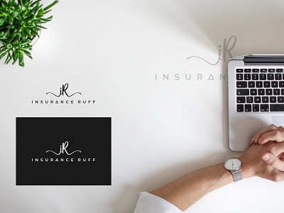 Insurance Ruff LLC graphics design initials logo luxury minimal minimalist logo modern typography unique