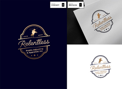 Relentless brand identity design illustration initials logo logo design luxury minimal minimalist logo ui