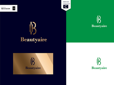 Beautyaire brand identity design illustration initials logo logo design luxury minimal minimalist logo ui