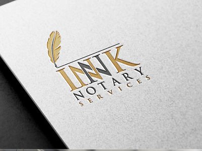 Innk Notary Services brand identity design illustration initials logo logo design luxury minimal minimalist logo ui