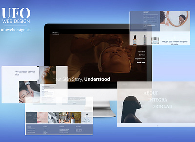 UX/UI Design Project - Integra SkinLab branding design freelancer freelancing graphic design hire me logo photoshop redesign ui ux vector web design webflow website
