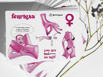 FEARLESS stickers