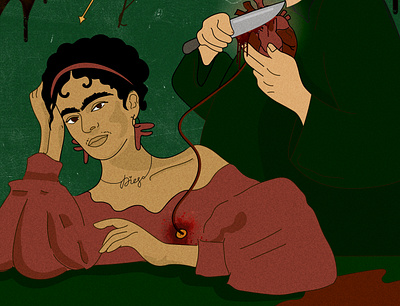 Frida Kahlo Illustration artist digitalartist feminism fridakahlo illustration love vector women