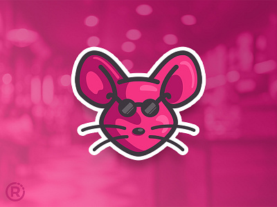 Mouse logomark caricature logo logomark mouse