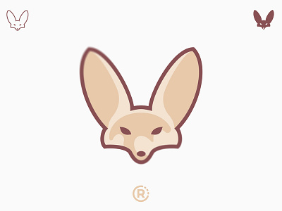 Fennec Fox caricature desert animal design fennec fox icon illustration logo mascot vector