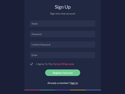 Simple Form Widget by Jay Caetano on Dribbble