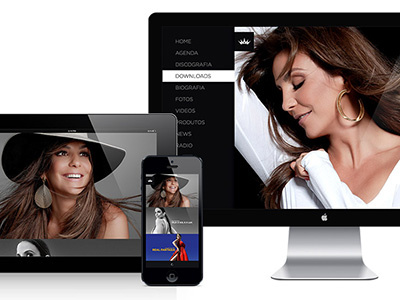 Ivete Sangalo - Website 2013 gestures ivete minimal music responsive supersized webdesign