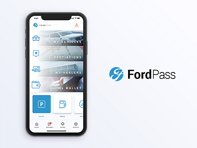 Fordpass App app auto car ford ford pass interface mobile redesign ui ux vehicles