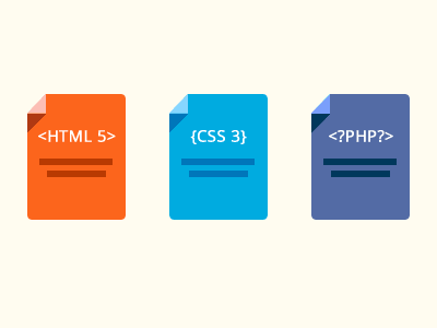 Files Flat Design css3 design files flat html5 icons php