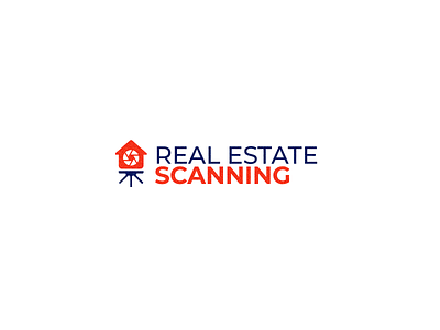 Real Estate Scanning blue camera house orange real estate scanning