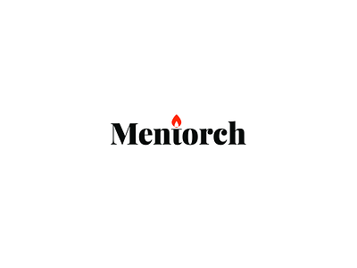 Mentorch clean find a mentor flame mentor mentor logo mentorship serif torch