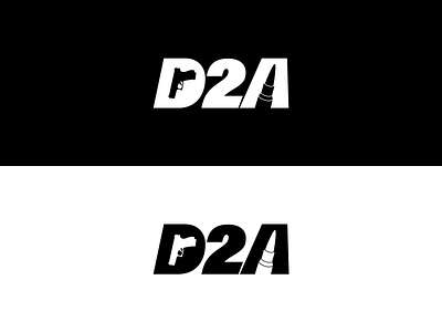 D2A | Defend the 2nd Amendment american apparel black and white bold bullet clean clothing clothing brand conservative d2a glock guns letters logotype negativespace patriotic sharp simple strong
