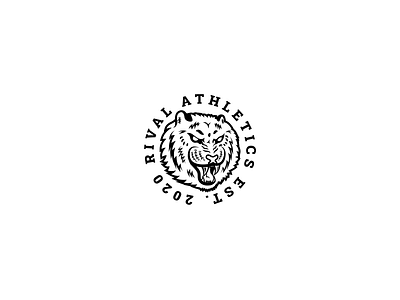 Tiger Athletic Logo angry big cat bodybuilding cheetah clean cougar dangerous fangs leopard lion mean roar sport teeth tiger mascot