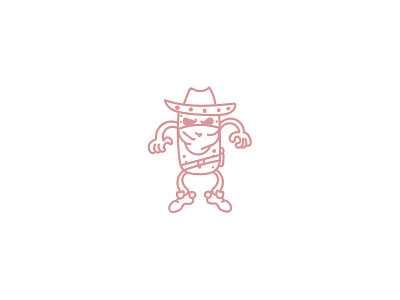 Burrito Bandito bandit burrito cute lineart mexican simple sombrero