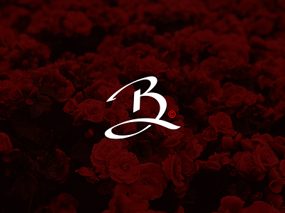 Boushell Logo b caligraphy b logo b monogram caligraphy monogram roses