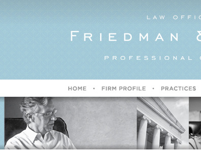 sketch for law firm site blue clean lawyers white