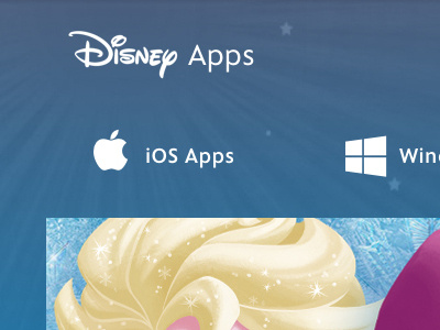 Disney Book Apps rwd web design